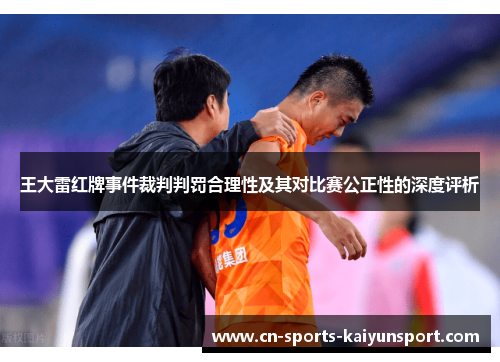 王大雷红牌事件裁判判罚合理性及其对比赛公正性的深度评析 王大雷红牌事件裁判判罚合理性及其对比赛公正性的深度评析