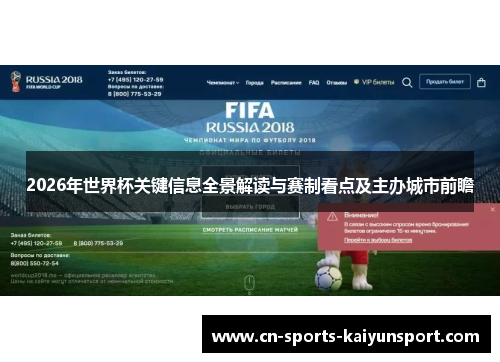 2026年世界杯关键信息全景解读与赛制看点及主办城市前瞻